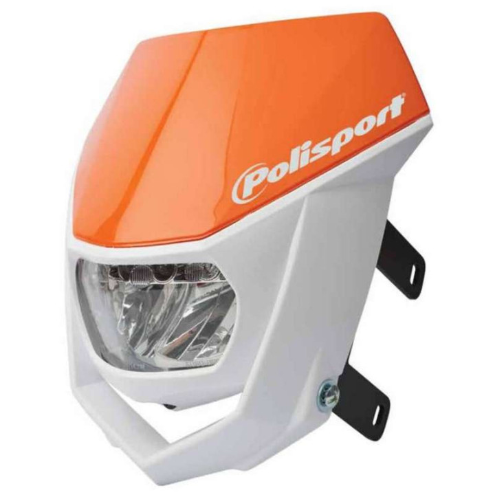 Headlight plate with Polisport HALO LED light