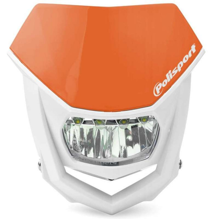 Headlight plate with Polisport HALO LED light