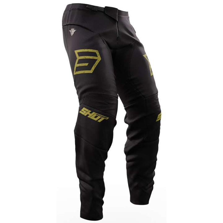 Pantalon moto cross Shot DEVO ARMY OR