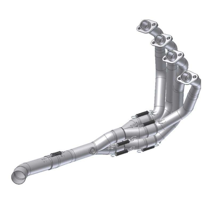 Raccord décatalysé Mivv Inox (K.045.C2) Kawasaki Z900