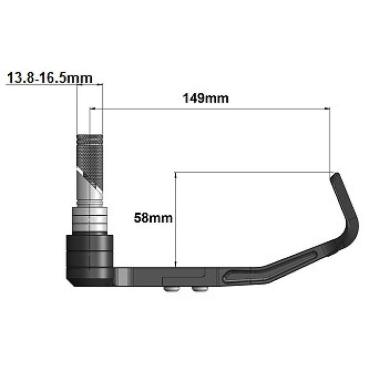 Brake lever guard GILLES TOOLING black