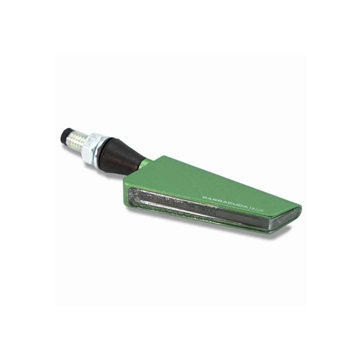 Clignotants moto séquentiels Barracuda SQ-LED B-LUX Vert