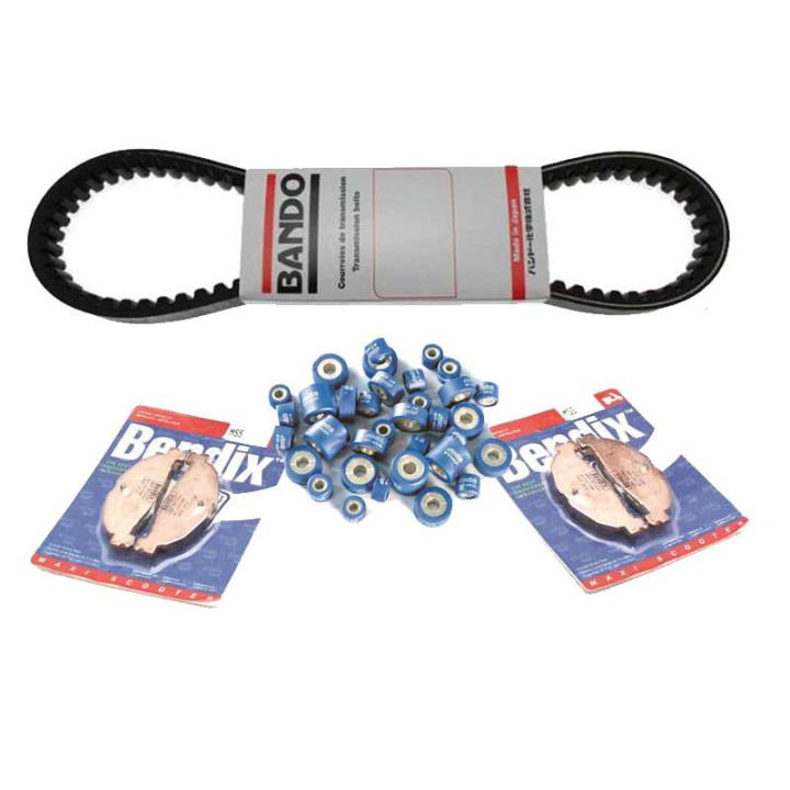 Pack révision courroie/plaquettes/galets Honda S-WING