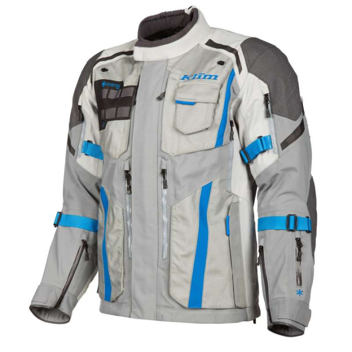 Klim BADLANDS PRO 2022 Grey/Blue motorcycle jacket Klim BADLANDS PRO 2022 Grey/Blue motorcycle jacket