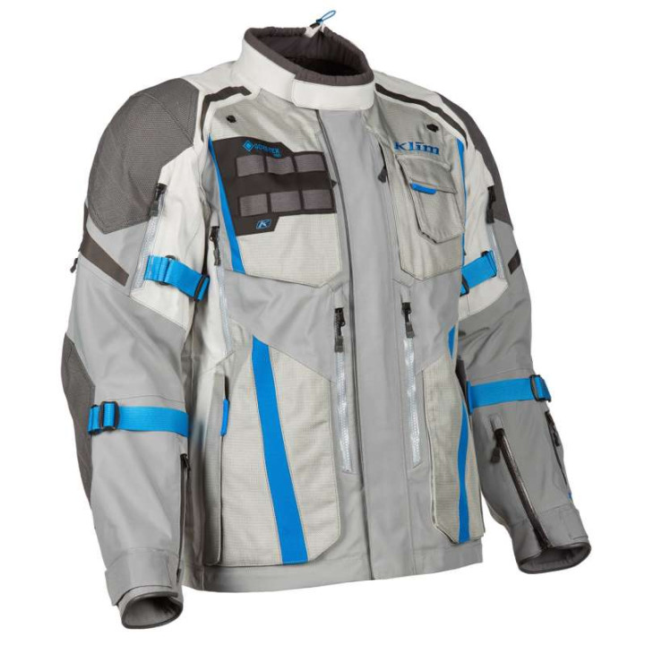Klim BADLANDS PRO 2022 Grey/Blue motorcycle jacket Klim BADLANDS PRO 2022 Grey/Blue motorcycle jacket