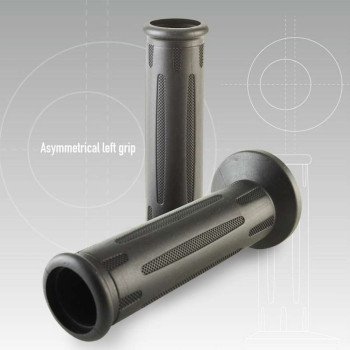 Poignées guidon moto Domino type BMW (avec molette Navigator) Poignées guidon moto Domino type BMW (avec molette Navigator)