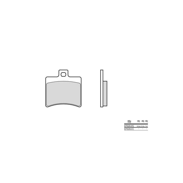 Ceramic Brake Pads BREMBO 07020CC