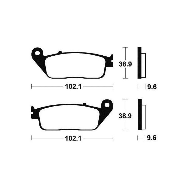 Plaquettes de frein métal fritté BENDIX MF130