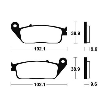 Plaquettes de frein métal fritté BENDIX MF130
