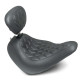 Selle confort Mustang SOLO WIDE TRIPPER DIAMANT + dosseret Harley-Davidson FLSB/FXLR 18-