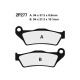 Semi-metal brake pads Nissin 2P277 NS