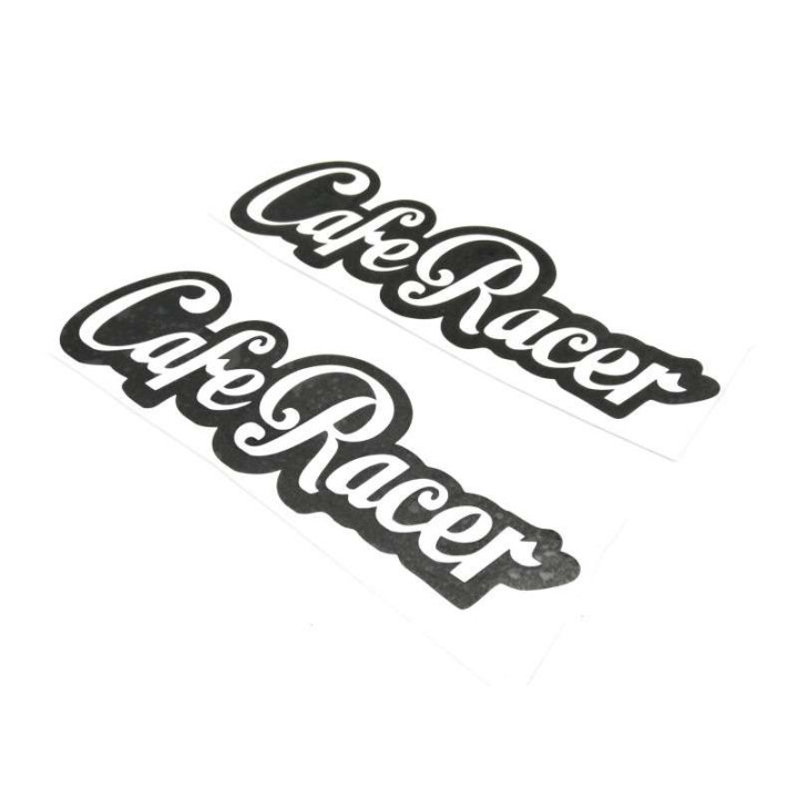 Lot de 2 stickers CAFE RACER 23x7 cm