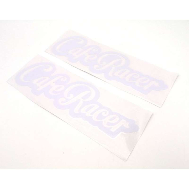 Lot de 2 stickers CAFE RACER 23x7 cm