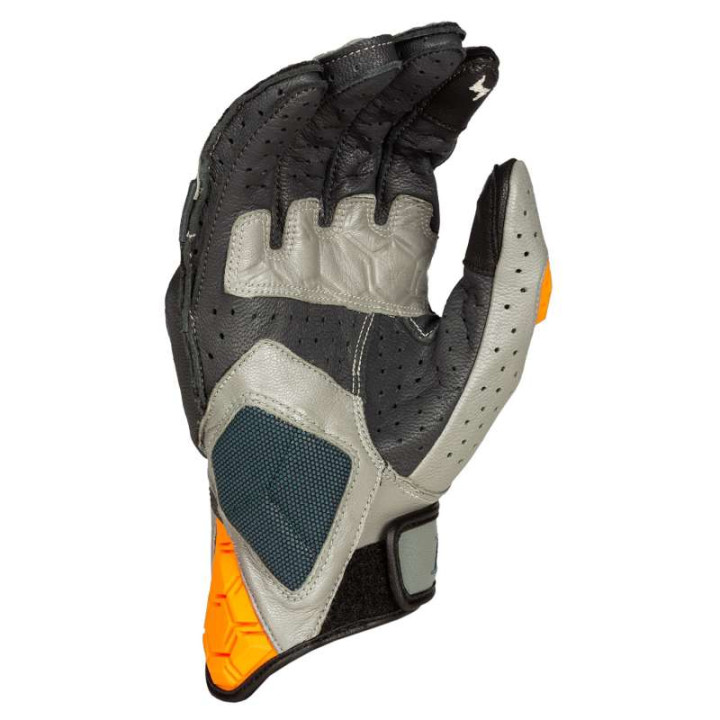 Motorcycle gloves KLIM BADLANDS AERO PRO SHORT 2022 Petrol Strike Orange Motorcycle gloves KLIM BADLANDS AERO PRO SHORT 2022 Petrol Strike Orange