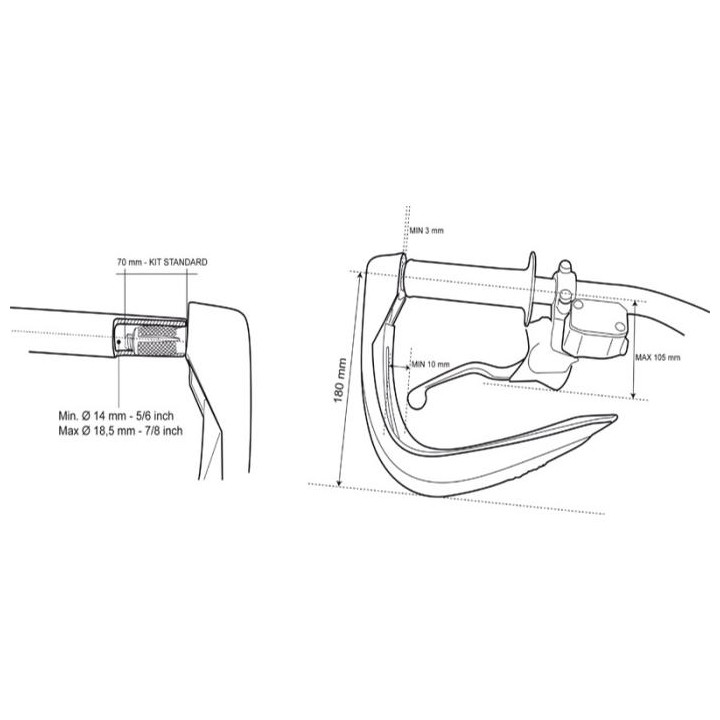 Acerbis DUAL ROAD hand protectors