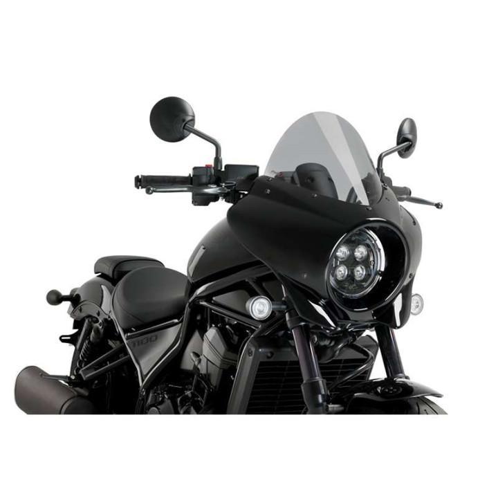 Semi-carénage Puig MIRAGE TOURING Noir Brillant (21461) HONDA CMX 1100 REBEL Semi-carénage Puig MIRAGE TOURING Noir Brillant (21461) HONDA CMX 1100 REBEL