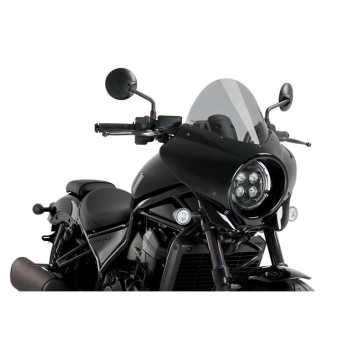 Semi-carénage Puig MIRAGE TOURING Noir Brillant (21461) HONDA CMX 1100 REBEL