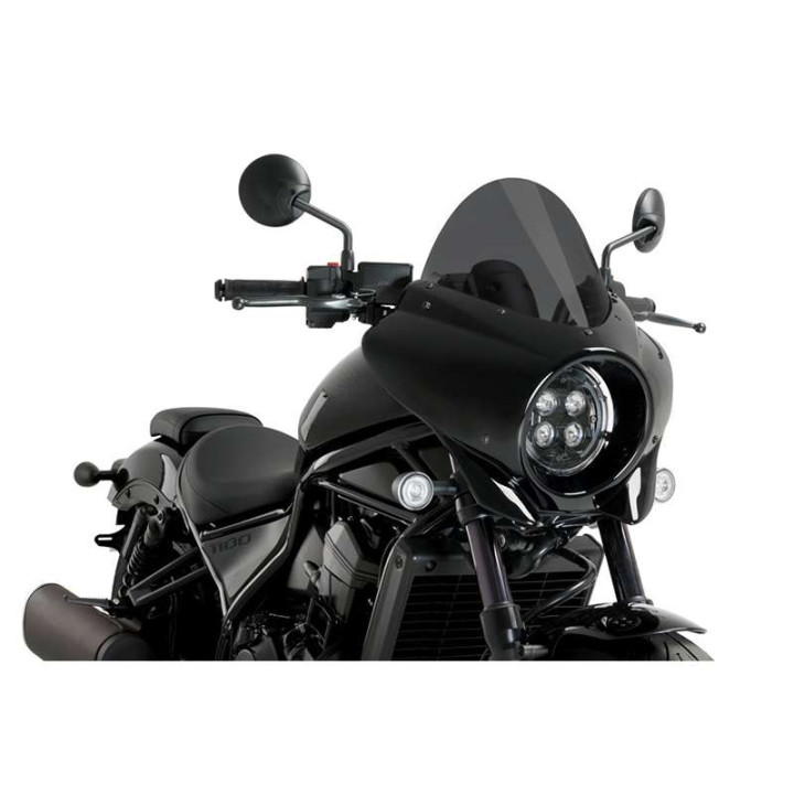 Semi-carénage Puig MIRAGE TOURING Noir Brillant (21461) HONDA CMX 1100 REBEL Semi-carénage Puig MIRAGE TOURING Noir Brillant (21461) HONDA CMX 1100 REBEL