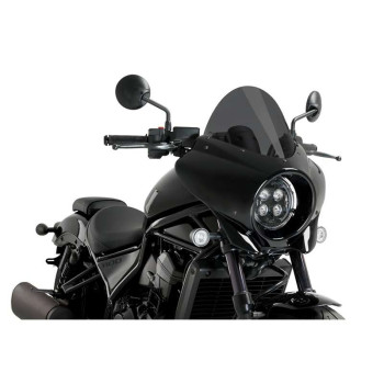Semi-carénage Puig MIRAGE TOURING Noir Brillant (21461) HONDA CMX 1100 REBEL