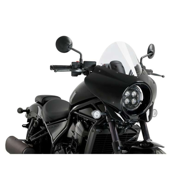 Semi-carénage Puig MIRAGE TOURING Noir Brillant (21461) HONDA CMX 1100 REBEL Semi-carénage Puig MIRAGE TOURING Noir Brillant (21461) HONDA CMX 1100 REBEL