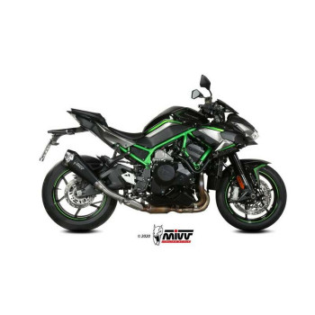 Silencieux Mivv DELTA RACE Inox noir (K.053.LDRB) Kawasaki Z1000 H2/SE Silencieux Mivv DELTA RACE Inox noir (K.053.LDRB) Kawasaki Z1000 H2/SE