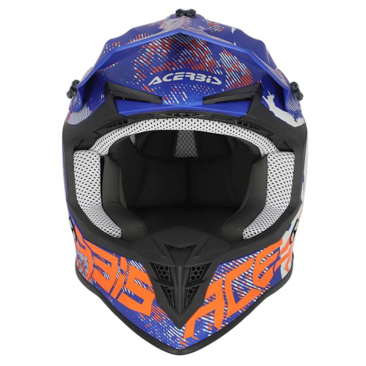 Casque moto cross Acerbis LINEAR 22.06 GRIS/BLEU
