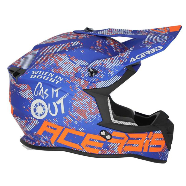 Casque moto cross Acerbis LINEAR 22.06 GRIS/BLEU