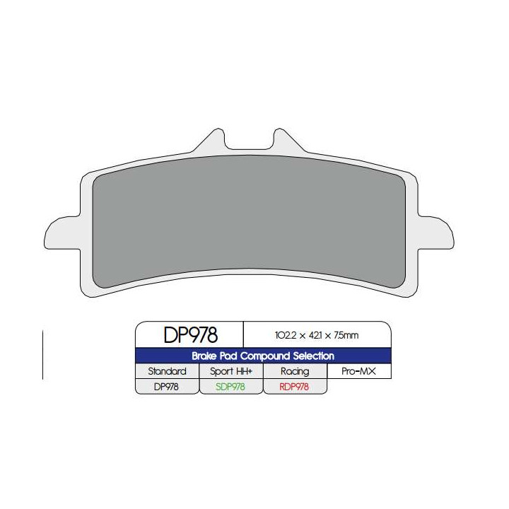Sinter DP Brakes DP978 brake pads
