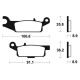 Brake pads metal fried BENDIX MO351