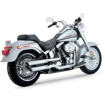 Silencers Vance & Hines TWIN SLASH CHROME (16843) Harley SOFTAIL fatboy 07-17