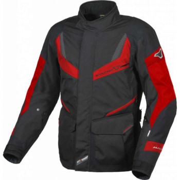 Veste moto Macna RANCHER Noir/Rouge