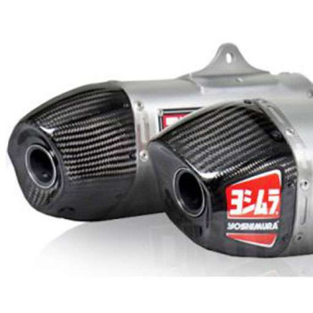 Casquette de silencieux gauche Yoshimura RS-9 carbone Honda CRF 250/450 Casquette de silencieux gauche Yoshimura RS-9 carbone Honda CRF 250/450