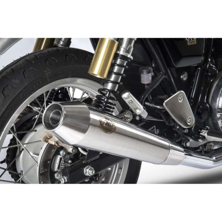 Silencer (x2) Zard INOX Royal Enfield CONTINENTAL GT/INTERCEPTOR