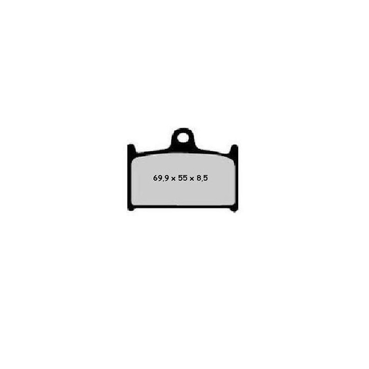 Semi-metal brake pads Nissin 2P208NS