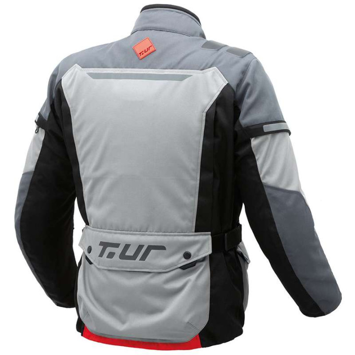 Veste moto T.UR WAYPOINT HYDROSCUD Gris