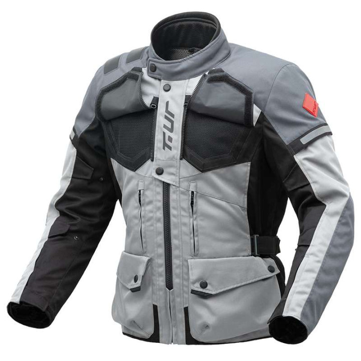 Veste moto T.UR WAYPOINT HYDROSCUD Gris