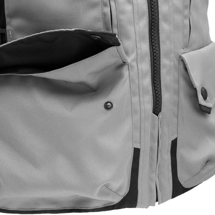 Veste moto T.UR WAYPOINT HYDROSCUD Gris