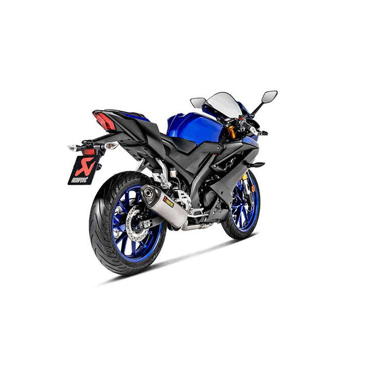 Ligne complète Akrapovic RACING Titane Yamaha YZF-R125 / MT125 19-