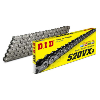 DID 520 VX3 B&amp-B 114 link transmission chain (riveting)