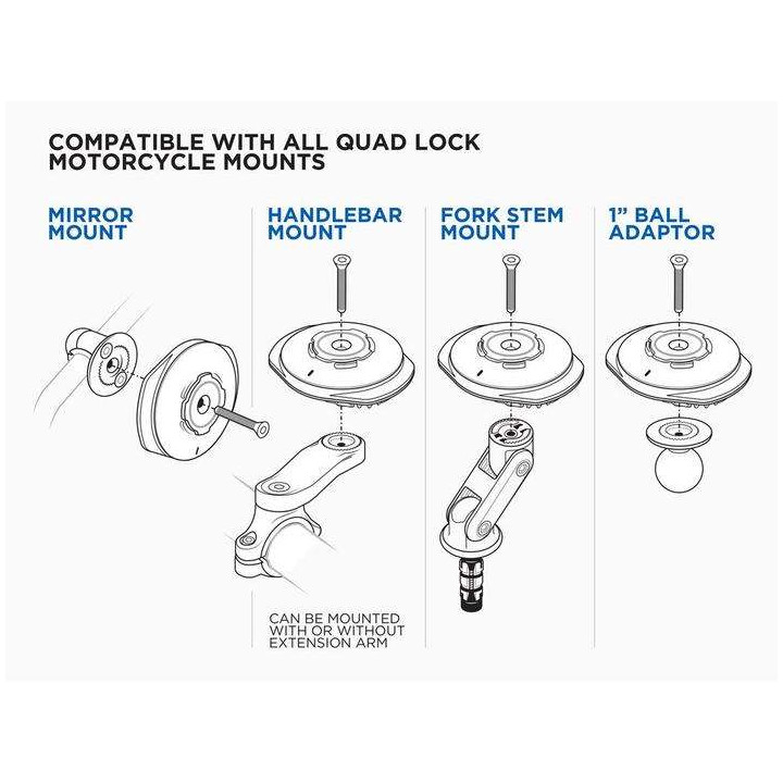 Chargeur à induction Quad Lock