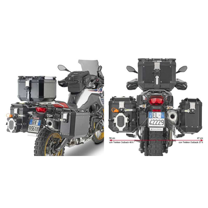 Support valises Givi MONOKEY CAM-SIDE (PL5127CAM) BMW F750GS F850GS Support valises Givi MONOKEY CAM-SIDE (PL5127CAM) BMW F750GS F850GS