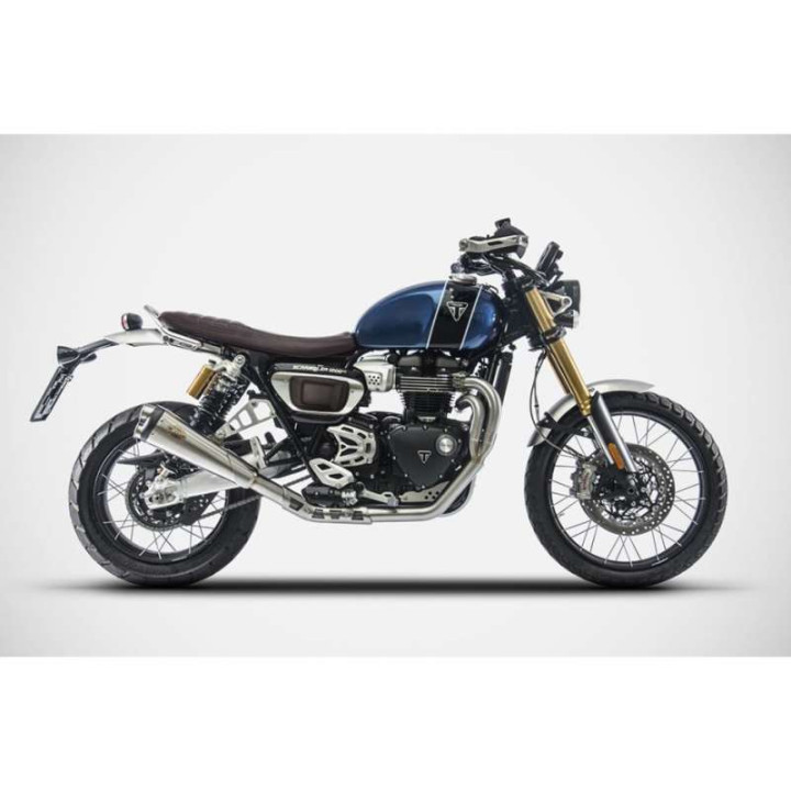 Ligne complète homologuée Zard INOX Triumph SCRAMBLER 1200