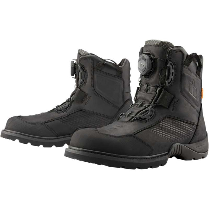 Icon STORMHAWK motorcycle boots Black