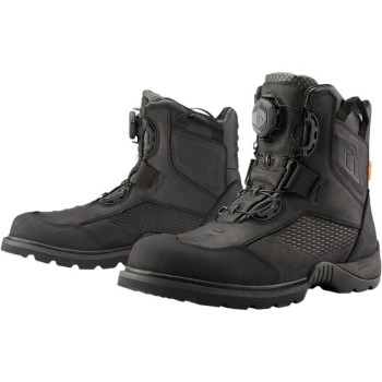 Icon STORMHAWK motorcycle boots Black