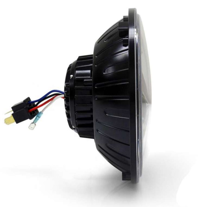 DENALI M7 LED headlight D177mm Black/Chrome