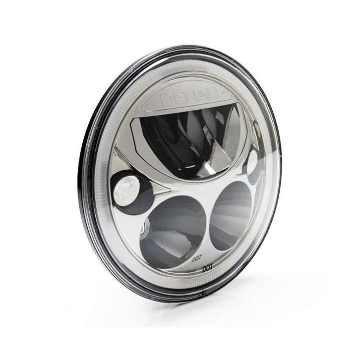 DENALI M7 LED headlight D177mm Black/Chrome