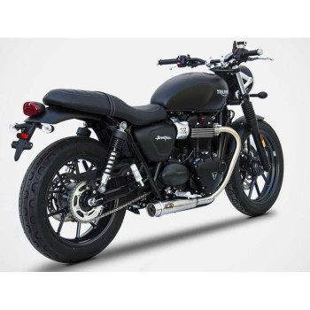 Silencer (x2) Zard INOX Triumph STREET TWIN