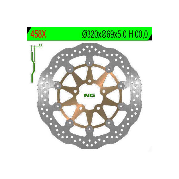 Front brake disc GSX-R 600/750 96-03 GSX-R 1000 K1/K2 Hayabusa 1300