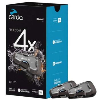 Intercoms moto Cardo FREECOM 4X JBL DUO (2 Casques)