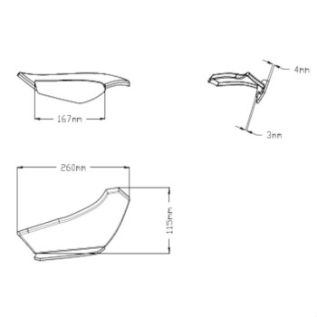 Ailerons latéraux Puig DOWNFORCE SPORT (20569) Kawasaki ZZR1400